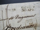 Italien 1831 Faltbrief Mit Inhalt L2 Genova Und Ra3 Italie Par Antibes Genua - Bordeaux  Kleiner Taxstempel Chiffre 8 - 1. ...-1850 Prefilatelia