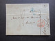 Belgien 1842 Faltbrief Mit Inhalt Roter Stempel K2 Jodoigne U. Belg. 3 VALnes / Blauer Ra1 B3R Und Weitere Stempel!! - 1830-1849 (Unabhängiges Belgien)