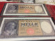 Italia Repubblica 2 Banconote Medusa 14 Agosto 1947 Consecutive  FDS - 2000 Lire