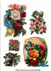 Delcampe - Lot 60 Découpis Gaufrés Ou Non Fleurs Fruits Roses Marguerites Muguet...1900 état Très Bon Voir Photos Recto Verso - Fleurs