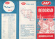 JAT Yugoslav Airlines Advertising Prospect Brochure Beograd City Plan Map - Inflight Magazines