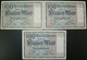 München: 3x 100 Mark 1.1.1922 - Serie C, D, E - Bayerische Notenbank (BAY-4) - 100.000 Mark