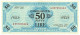 50 LIRE OCCUPAZIONE AMERICANA IN ITALIA BILINGUE FLC A-A 1943 A BB/SPL - 2. WK - Alliierte Besatzung