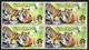 India 2022 2nd International Tiger Forum Block Of 4 Stamps MNH - Oblitérés