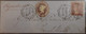 UK GB GREAT BRITAIN 1855 7d Internal Rate Registered Front Part Cover 6d Embossed + 1d Red Plymouth To FrenchMalls - Lettres & Documents