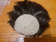 PLUME à CHAPEAU COROLLE Noire Reflets Vert Canard 11 Cms - Headdresses, Hats, Caps