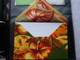 Polynésie  4 Enveloppes En Tissu Tahitien (salon 2008 ) - Otros & Sin Clasificación