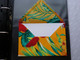 Delcampe - Polynésie  4 Enveloppes En Tissu Tahitien (salon 2008 ) - Other & Unclassified