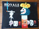 Carton Publicitaire ROYALE Cigarette Par Excellence   Dessin Par Hervé Morvan  (dimensions 40cm X 30cm) - Objets Publicitaires