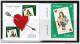 POLAND 1997 KOCHAM CIE I LOVE YOU BOOKLET COMPLETE VALENTINES DAY Mi No 3634-35 MNH Fi 10 Heart Cupid Playing Card Queen - Libretti