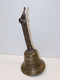 *BELLE ANCIENNE GRANDE CLOCHE BRONZE BELL PORTE D'ENTREE SONNETTE DECO CHALET  E - Cloches