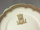 Delcampe - * ASSIETTE EN PORCELAINE DE LIMOGES W.GUERIN MONOGGRAMME + Assiette - Limoges (FRA)