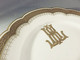 Delcampe - * ASSIETTE EN PORCELAINE DE LIMOGES W.GUERIN MONOGGRAMME + Assiette - Limoges (FRA)