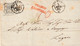MACERA, ASCOLI --  NACH LUGANO ( SWITZERLAND )  FOLDED LETTER  -  1855  BAJ 8 Pontifico Stamp FRANCO FRONTIERA - Non Classés