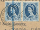 GB 1967 , Queen Elizabeth II 1sh 6d Blue (pair = 3sh = Correct Inland Postage Rate: Letter Rate FREE (Official Paid) - Covers & Documents