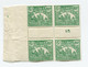 MADAGASCAR TAXE N°10 ** EN BLOC DE 4 AVEC MILLESIME 5 ( 1925 ) - Timbres-taxe