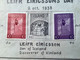 Iceland 1938 UNIQUE ESSAY LEIFR EIRICSSON VINLAND DISCOVERER Souvenir Sheet Block2 Cert Møller(Leif Erikson Statue Map - Blocs-feuillets