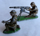 FIGURINES QUIRALU SOLDATS FRANCAIS Tenues Kaki MITRAILLEUSE ET SERVANT - Quiralu