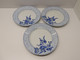 *3 GRANDES ASSIETTES PLATES PORCELAINE LIMOGES PHILIPPE DESHOULIERES BRACIEUX   E - Limoges (FRA)