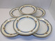 *6 ASSIETTES 1/2 CREUSES PORCELAINE LIMOGES JB France (JEAN BOYER) Dorures  E - Limoges (FRA)