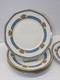 *6 ASSIETTES PLATES PORCELAINE LIMOGES JB France (JEAN BOYER) Dorures  E - Limoges (FRA)