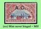 1918 ** RUANDA-URUNDI = RU 040 MNH RED CROSS + A.O.  OVERPRINT ( BLOCK X 4 STAMPS WITH ORIGINAL GUM + PAGE BORDER ) - Ungebraucht