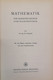 Mathematik Für Radiotechniker Und Elektroniker. - Technik