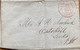 USA 1848, PRE PHILATELIC COVER,RED SINGLE CIRCLE NEW YORK 23 NOV ,5 CENT PAID FINE CANCELLATION !!! - …-1845 Prefilatelia