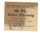 *germany Offizier  Kriegsgefangenen Lager  Graudenz  Lager F  10 Pfennig 05.03.1 - Sonstige & Ohne Zuordnung