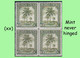 1942 ** RUANDA-URUNDI = RU 127 MNH OLIVE PALM TREES / PHOTO CARD [B] (12.8 X 9.3 Mm) WITH BLOCK OF 4 MNH STAMPS - Ruanda-Urundi