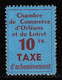 TIMBRES DE GREVE N° 2 10 F. ROUGE-BRUN SUR BLEU NEUF ** SIGNE BRUN TTB COTE 250 € - Marche Da Bollo