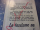 Delcampe - DOCUMENT ORIGINAL  TRACT D EPOQUE Guerre Algerie OAS / COMMUNISME DE GAULLE  REFERENDUM / FASCISME CGT - Documenten