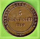 ITALIE / TOSCANE / 5 CENTESIMI / 1859 - Toskana