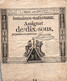 Assignat De Dix Sous, Payable Au Porteur - Série 1715e - Domaines Nationaux, Filigrane Louis XVI - Graveur Gatteaux - Assignate