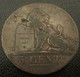 Belgique - Monnaie 5 Centimes 1837 Leopold I - 5 Centimes