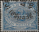 SM12U - San Marino 1892/94, Sassone Nr. 12, 2 Cent. Azzurro - Gebraucht