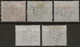 SM26-30U - San Marino 1894/99, Sassone Nr. 26-30, Serie Completa Di 5 Francobolli Usati - Used Stamps