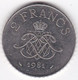 MONACO. 2 FRANCS 1981 RAINIER III, En Nickel - 1960-2001 Nouveaux Francs