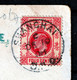 CHINA 1908 COLOURED PPC "SHANGHAI NANKING ROAD"  4c KEVII H.K.STAMP SEND TO GREAT BRITAIN. - Storia Postale