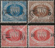 SM8-11U - San Marino 1892, Sassone Nr. 8/11, Serie Completa Di 4 Francobolli Usati Per Posta - Gebraucht