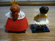 LOT 2 FIGURINE LEGO FILM SERIE 15  DE 71011 BALLERINE + LA REINE AVEC SOCLES - Figures