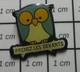 510A Pin's Pins / Beau Et Rare / ANIMAUX / OISEAU CHOUETTE HIBOU PRENEZ LES DEVANTS - Animaux