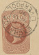 GB „EXCHANGE / LIVERPOOL“ CDS Double Circle 25mm On Superb QV ½ D Brown Postal Stationery Wrapper To AUGSBURG, Bavaria, - Storia Postale