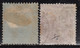 2 Diff., Combination Of 8as, No Watermark Series, 1855 (On Blue Paper)  & 1856, British India Used - 1854 Britische Indien-Kompanie