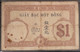 Indochina Indochine Vietnam Viet Nam Laos Cambodia 1 Piastre VF Banknote Note / Billet 1921-31 / Pick # 48b / 2 Photos - Indochina
