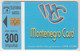 MONTENEGRO - MoNET, Chip:GEM5 (Red), 300 Units ,Tirage 25.000, Used - Montenegro