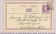 Ireland County Dublin 1877 "273" Numeral Diamond Of Killiney On Halfpenny Postcard To England, KILLINEY FE 7 77 - Prephilately