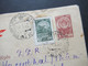 Russland UdSSR 1952 Ganzsachen Umschlag / Bildumschlag Mit Zusatzfrankatur Nach Suhl Gesendet Par Avion / Luftpost - Briefe U. Dokumente