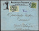 1908 ILLUSTRATED ADVERTISING PRINTED MATTER COVER 5ö WITH FIRST ANTI TUBERCULOSIS LABEL TIED BY POSTMARK - Briefe U. Dokumente