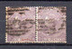 829 490 - GRAN BRETAGNA 1865 , 6 P. N. 29  (S.G. N. 19) Coppia Used. Fil Fiori Araldici . - Errors, Freaks & Oddities (EFOs